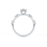 Cushion Dainty Lab Grown Diamond Engagement Ring