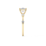 Princess Dainty Pave Lab Grown Diamond Engagement Ring