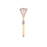 Princess Dainty Pave Lab Grown Diamond Engagement Ring