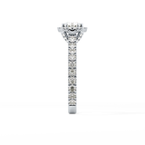 Cushion Halo & Pave Lab Grown Diamond Engagement Ring