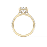 Princess Halo & Pave Lab Grown Diamond Engagement Ring