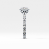 Princess Halo & Pave Lab Grown Diamond Engagement Ring