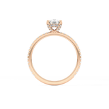 Cushion Hiiden Halo & Pave Lab Grown Diamond Engagement Ring