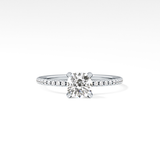 Cushion Hiiden Halo & Pave Lab Grown Diamond Engagement Ring