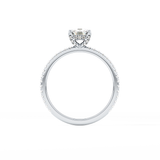 Cushion Hiiden Halo & Pave Lab Grown Diamond Engagement Ring