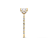 Princess Hidden Halo & Pave Lab Grown Diamond Engagement Ring