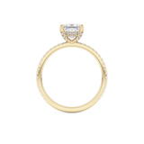 Princess Hidden Halo & Pave Lab Grown Diamond Engagement Ring