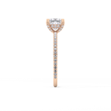 Princess Hidden Halo & Pave Lab Grown Diamond Engagement Ring