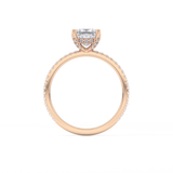 Princess Hidden Halo & Pave Lab Grown Diamond Engagement Ring
