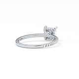 Princess Hidden Halo & Pave Lab Grown Diamond Engagement Ring