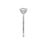 Princess Hidden Halo & Pave Lab Grown Diamond Engagement Ring