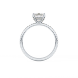 Princess Hidden Halo & Pave Lab Grown Diamond Engagement Ring