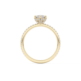 Marquise Halo & Pave Lab Grown Diamond Engagement Ring