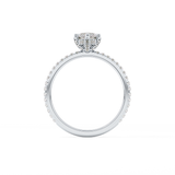 Marquise Halo & Pave Lab Grown Diamond Engagement Ring