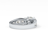 Round Channel Pave Lab Grown Diamond Engagement Ring