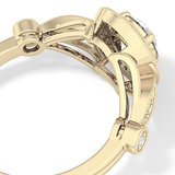 Round Halo & Pave Lab Grown Diamond Engagement Ring