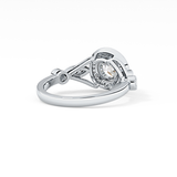 Round Halo & Pave Lab Grown Diamond Engagement Ring