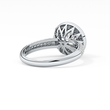 Round Halo & Pave Lab Grown Diamond Engagement Ring