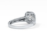 Round Halo & Pave Lab Grown Diamond Engagement Ring