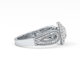 Oval Double Halo & Pave Lab Grown Diamond Engagement Ring
