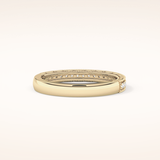 0.17 TCW Round Shaped Moissanite Half Eternity Wedding Band