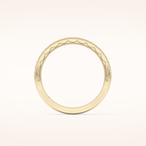 0.17 TCW Round Shaped Moissanite Half Eternity Wedding Band