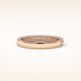0.17 TCW Round Shaped Moissanite Half Eternity Wedding Band