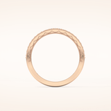 0.17 TCW Round Shaped Moissanite Half Eternity Wedding Band