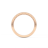 Half Eternity Wedding Band with 0.17 TCW Round Cut Moissanite – Yellow, White, or Rose Gold