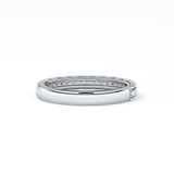 Half Eternity Wedding Band with 0.17 TCW Round Cut Moissanite – Yellow, White, or Rose Gold