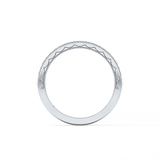 Half Eternity Wedding Band with 0.17 TCW Round Cut Moissanite – Yellow, White, or Rose Gold