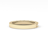 Half Eternity Wedding Band with 0.27 TCW Round Cut Moissanite – Yellow, White, or Rose Gold