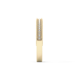 Half Eternity Wedding Band with 0.27 TCW Round Cut Moissanite – Yellow, White, or Rose Gold
