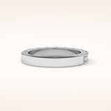 0.27 TCW Round Shaped Moissanite Half Eternity Wedding Band