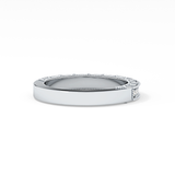 Half Eternity Wedding Band with 0.27 TCW Round Cut Moissanite – Yellow, White, or Rose Gold