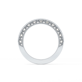 Half Eternity Wedding Band with 0.27 TCW Round Cut Moissanite – Yellow, White, or Rose Gold