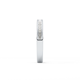 Half Eternity Wedding Band with 0.48 TCW Princess Cut Moissanite – Yellow, White, or Rose Gold