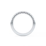 Half Eternity Wedding Band with 0.48 TCW Princess Cut Moissanite – Yellow, White, or Rose Gold