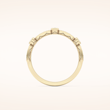 0.2 TCW Round Shaped Moissanite Half Eternity Wedding Band