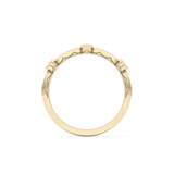 Half Eternity Wedding Band with 0.2 TCW Round Cut Moissanite – Yellow, White, or Rose Gold