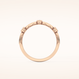 0.2 TCW Round Shaped Moissanite Half Eternity Wedding Band