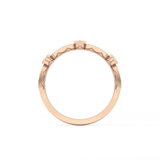 Half Eternity Wedding Band with 0.2 TCW Round Cut Moissanite – Yellow, White, or Rose Gold