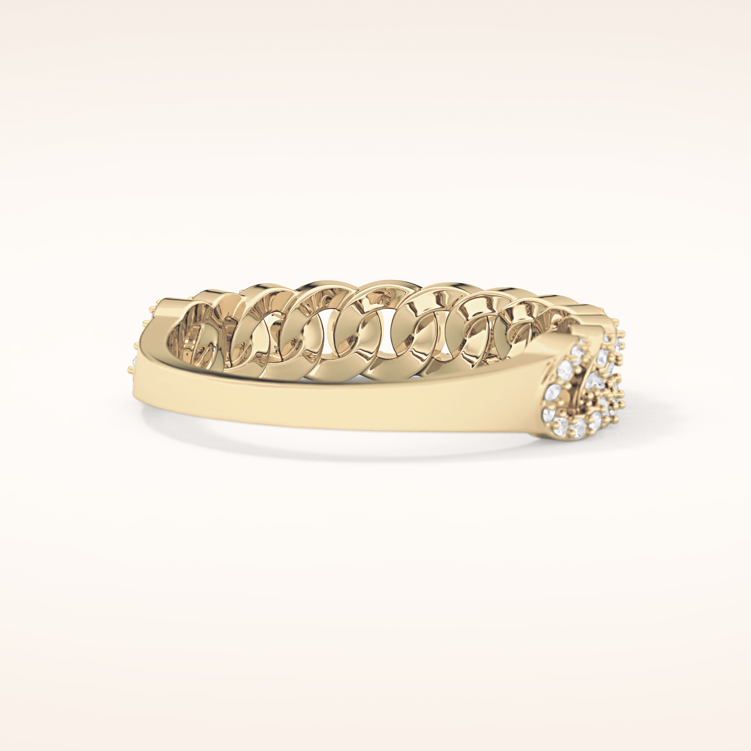 0.37 TCW Round Shaped Moissanite Half Eternity Wedding Band