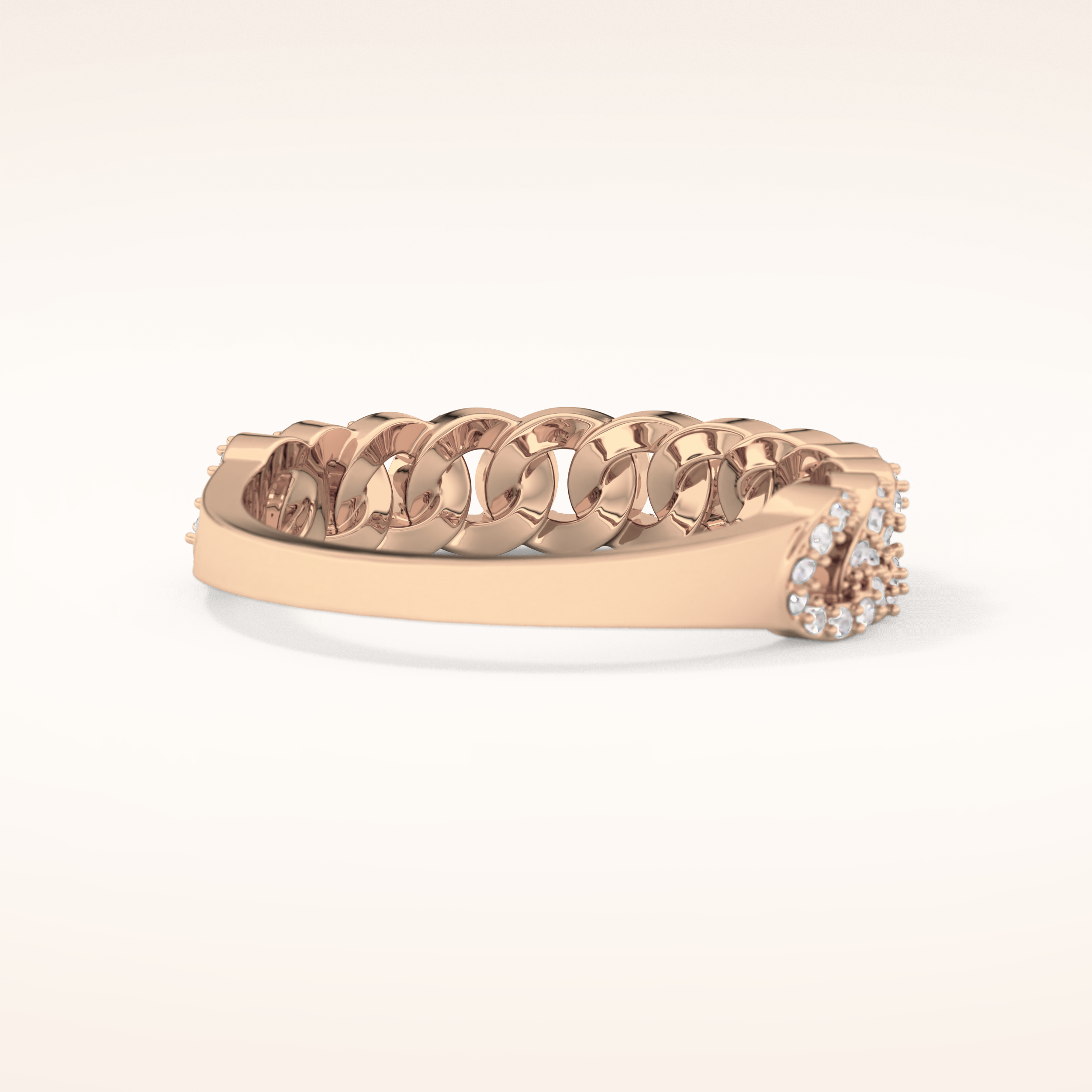 0.37 TCW Round Shaped Moissanite Half Eternity Wedding Band