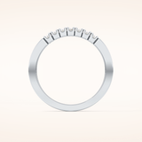 0.24 TCW Round Shaped Moissanite Multi Stone Wedding Band