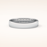0.77 TCW Round Shaped Moissanite Half Eternity Wedding Band