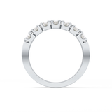 Half Eternity Wedding Band with 1.03 TCW Round Cut Moissanite – Yellow, White, or Rose Gold
