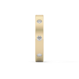 Full Eternity Dainty Wedding Band with 0.59 TCW Round Cut Moissanite – Yellow, White, or Rose Gold