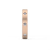 Full Eternity Dainty Wedding Band with 0.59 TCW Round Cut Moissanite – Yellow, White, or Rose Gold