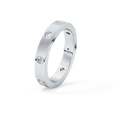Full Eternity Dainty Wedding Band with 0.59 TCW Round Cut Moissanite – Yellow, White, or Rose Gold
